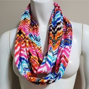 Multicolored Chevron Infinity Scarf